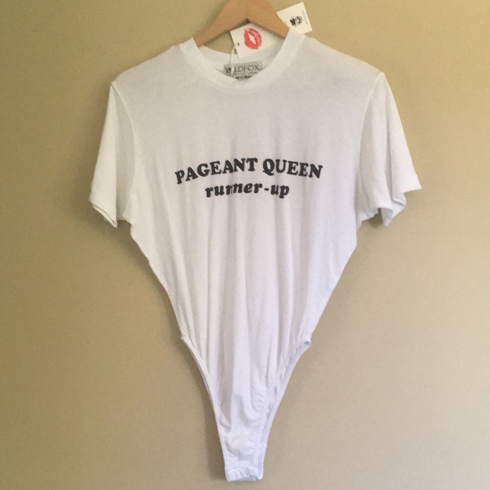 Wildfox 2nd Place Legend T Bodysuit Pageant Queen